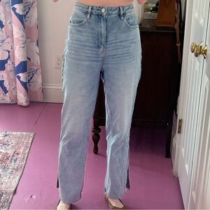 Pacsun 90s boyfriend split hem Light Blue Women's Jeans